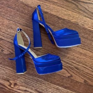 Azalea Wang Blue Platforms
